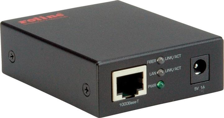 Actual product image Roline 10/100/1000Base-T to Dual-speed Fiber Media Converter