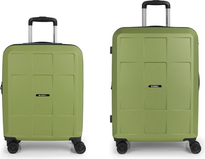 Gabol Montreal 4-wheel suitcase set, 2-piece with expansion fold (40 l)