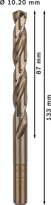 Produktbild Bosch Professional Zubehör PRO Stainless Steel HSS-Co Spiralbohrer, 10,2 x 87 x 133 mm (10.2 mm)