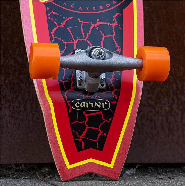 Actual product image Santa Cruz Flame Dot Shark Surf Skate Carver CX (31.52")