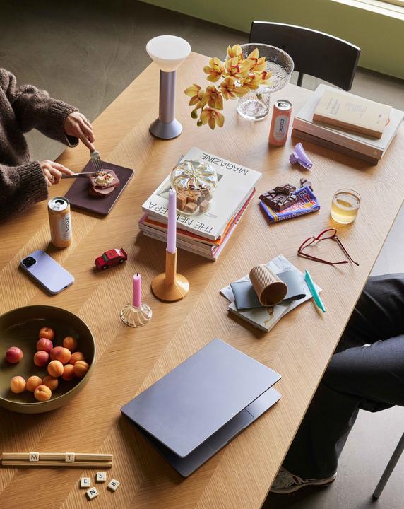 Actual product image Hübsch Flash Portable Lamp Metallic Purple