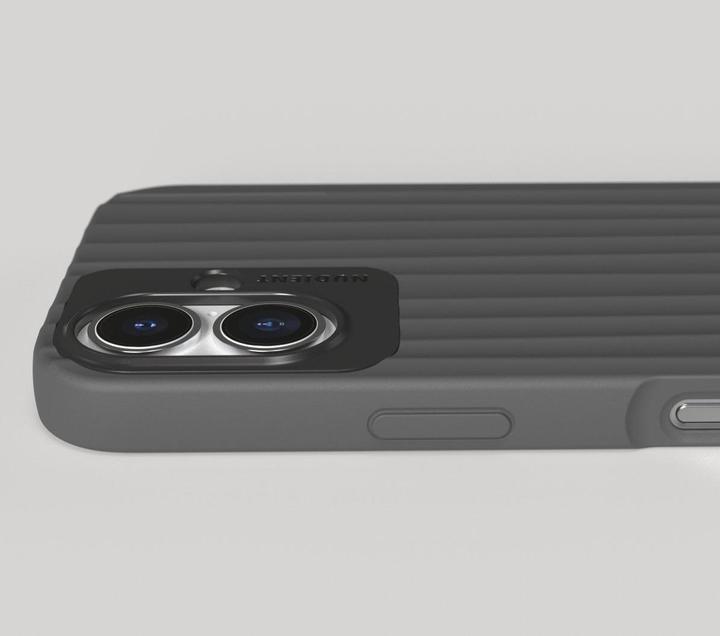 Produktbild Nudient Back Cover Bold MagSafe iPhone 16 Storm Black (Apple iPhone 16)