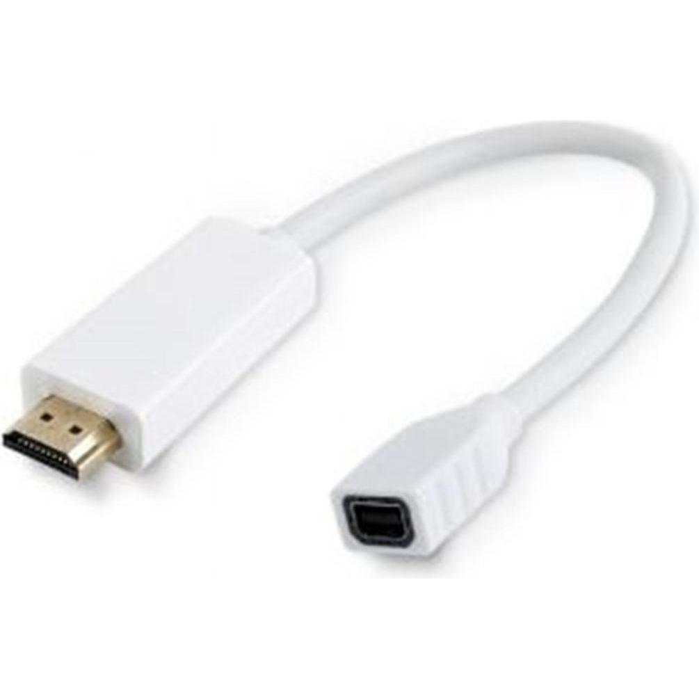 MicroConnect HDMI zu (HDMI, 10 cm), Data + Video Adapter, Weiss