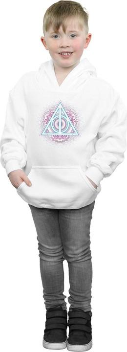 Immagine prodotto Neon Deathly Hallows Felpa con Cappuccio Ragazzi (140, 146)