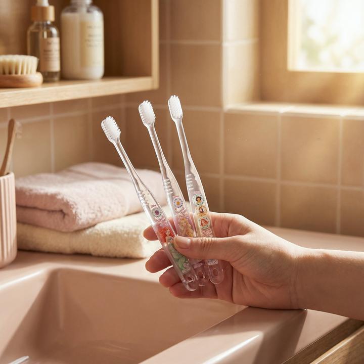Image du produit Disney Brosse à dents Princesse Clear - Lot de 3 (Souple, 3 x)