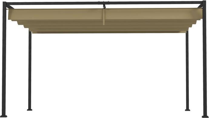 Image du produit Swisshandel24 Pergola 3x2m, mit verstellbares Dach, Freistehend, Sonnenschutz, Khaki (298 cm, 213 cm)