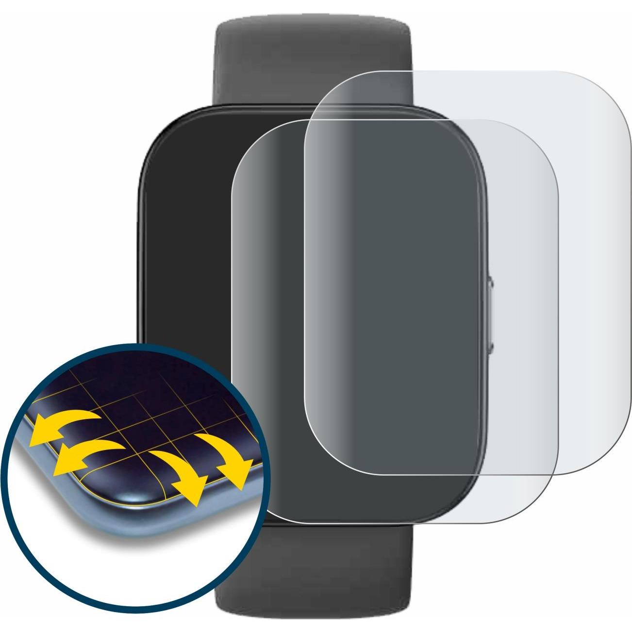 Thumbnail - BROTECT Full-Cover Displayschutz Matt, Smartwatch Schutzfolie, Grau