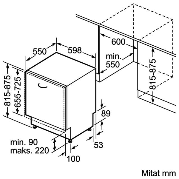 Image du produit Bosch Hausgeräte Serie 4 SMV4HTX11E