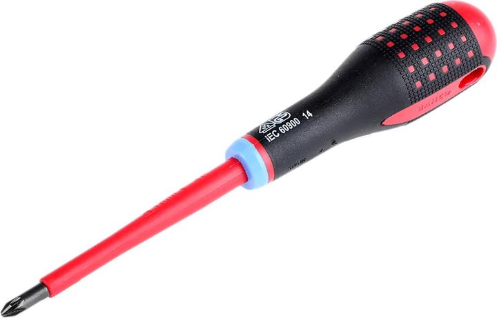 Produktbild Bahco BE-8820S - ERGO Isolierter Schraubendreher für Pozidriv-Schrauben mit 3-Komponenten-Griff, V (Pozidriv-Kreuzschlitz (PZ))