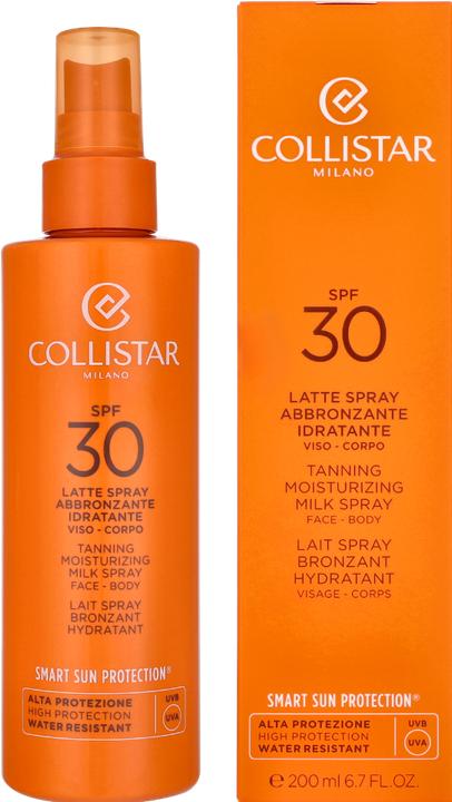 Actual product image Collistar CS Sun - Tanning Moisturizing Milk Spray SPF30 (Sun spray, SPF 30, 200 ml, 150 g)
