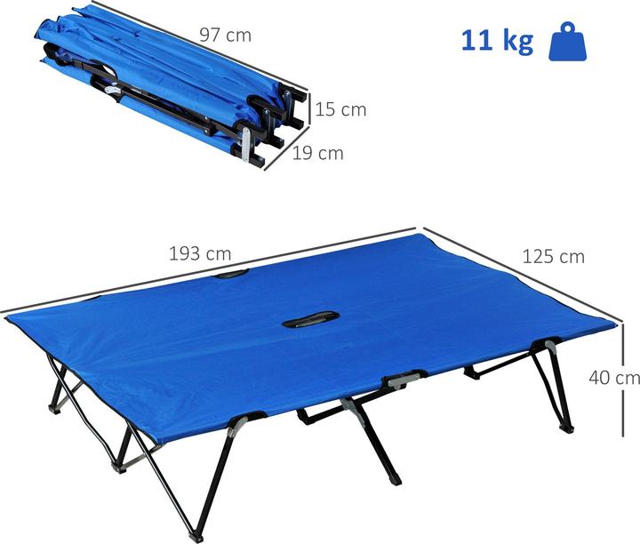 Immagine prodotto Outsunny Lettino da campeggio con borsa da trasporto