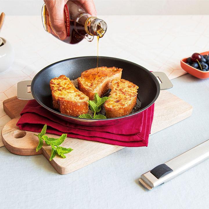 Produktbild Cristel Strate Amovible Edelstahlpfanne Antihaft Ø24cm (24 cm, Bratpfanne, Edelstahl)