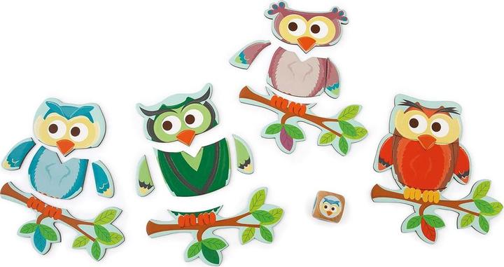 Actual product image Scratch Puzzle dice game owl (German, English, French, Italian)