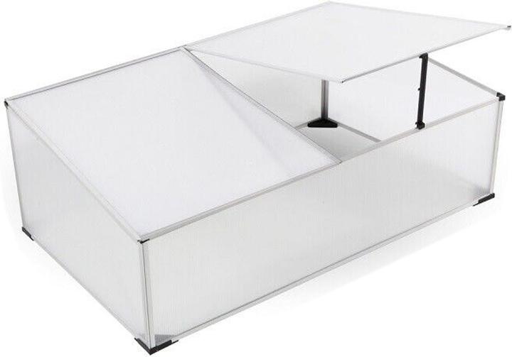 Produktbild Mojawo Frühbeet Aluminium Gewächshaus Gewächshaus 120X80X30/40CM
