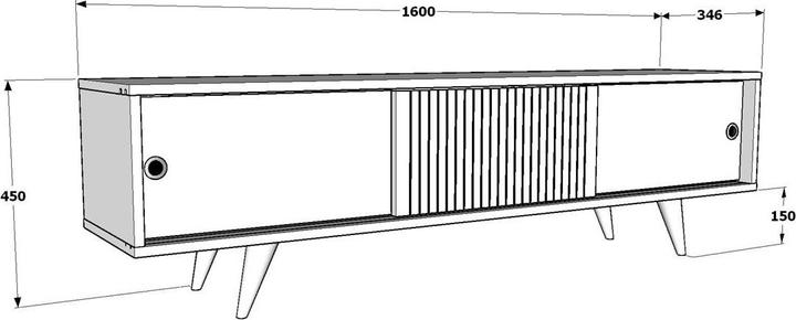 Produktbild Hanah Home Megan (160 x 34.50 x 45 cm)