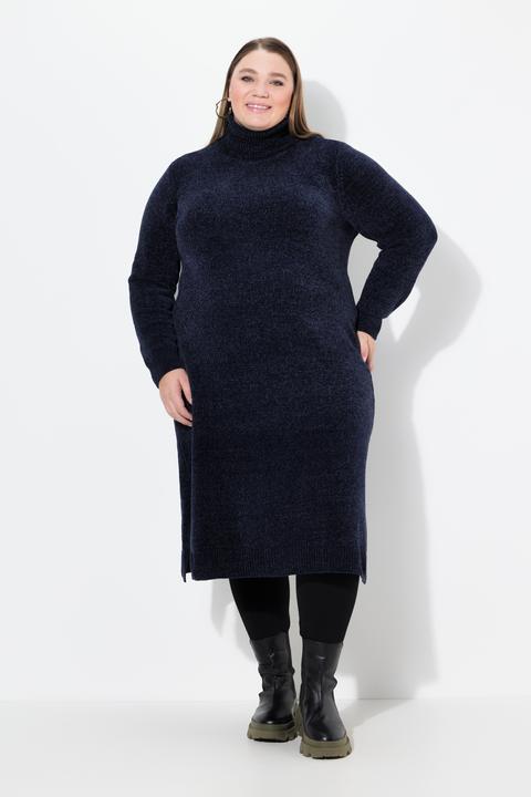 Produktbild Ulla Popken Chenille-Kleid, Strukturstrick, Rollkragen, Langarm (46, 48)