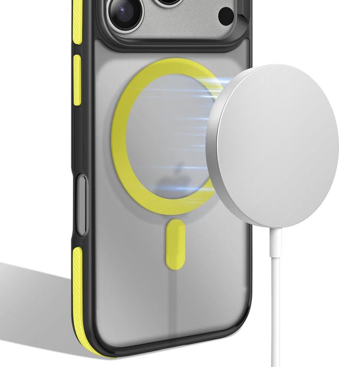 Produktbild OEM Back panel cover Case NEO for IPHONE 17 Pro compatible with MagSafe yellow (Apple iPhone 17 Pro)