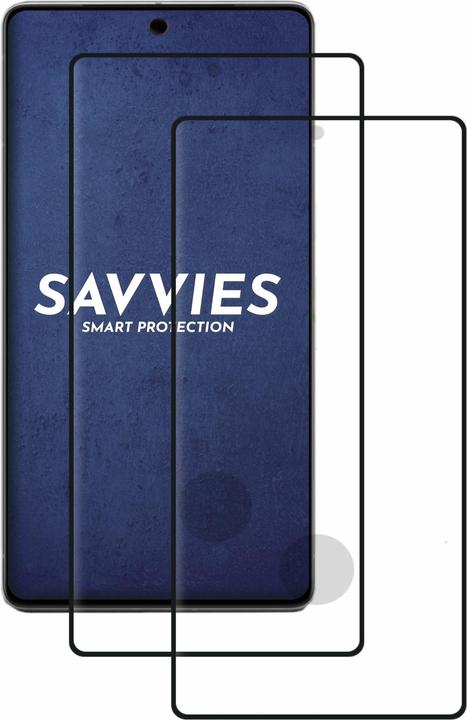 Actual product image Savvies Full-screen armoured glass screen protector (2 Piece, Google Pixel 7 Pro)