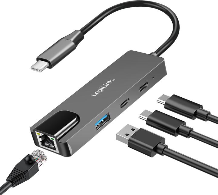 Produktbild LogiLink UA0432 (USB-C, 3 Ports)