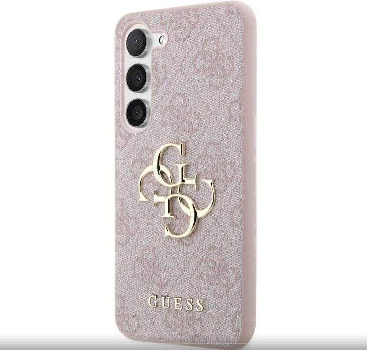 Produktbild Guess 4G Metal Logo Case für Samsung Galaxy S23 - pink (Samsung Galaxy S23)