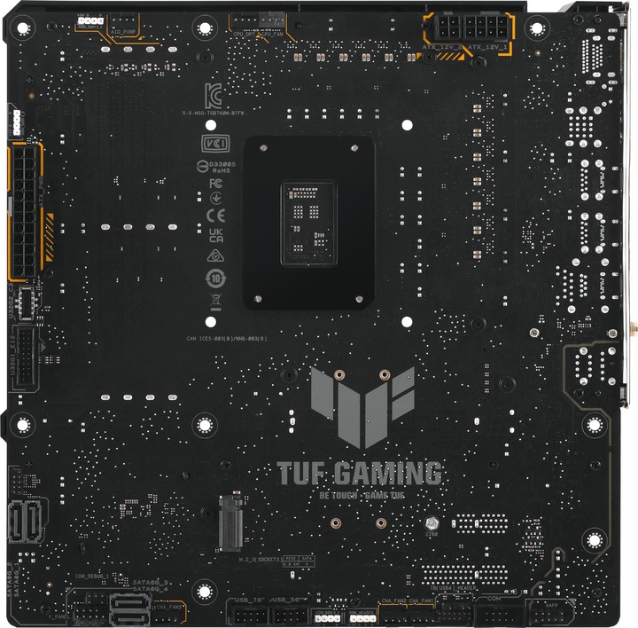 Actual product image ASUS MB TUF GAMING B760M-BTF WIFI Intel,1700,DDR5,mATX (LGA 1700, Intel B760, mATX)