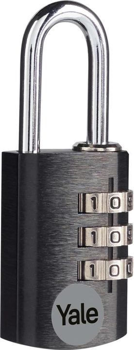 Actual product image Yale YE3CB/20/121/1/BK Padlock 20 mm Black Combination lock