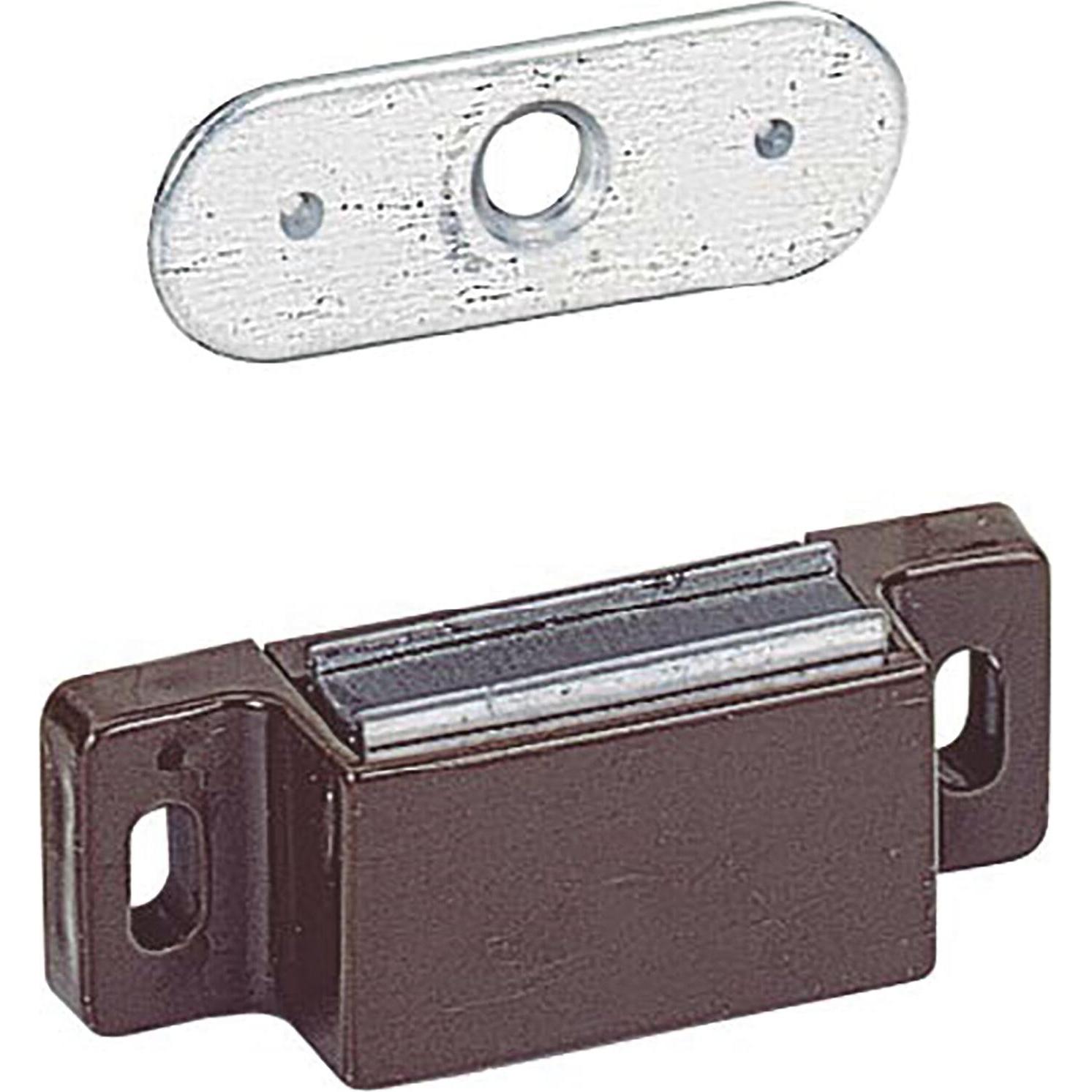 Hettich, Möbelausstattung, Haftmagnetschnapper M71 + Gegenstück, HK 4 kg, KS braun (50 Stk.)