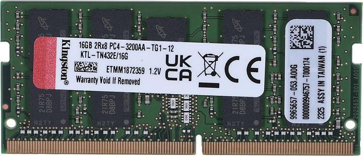 Image du produit Kingston Ddr4 Ecc Sodimm (1 x 16GB, 3200 MHz, RAM DDR4, SO-DIMM)