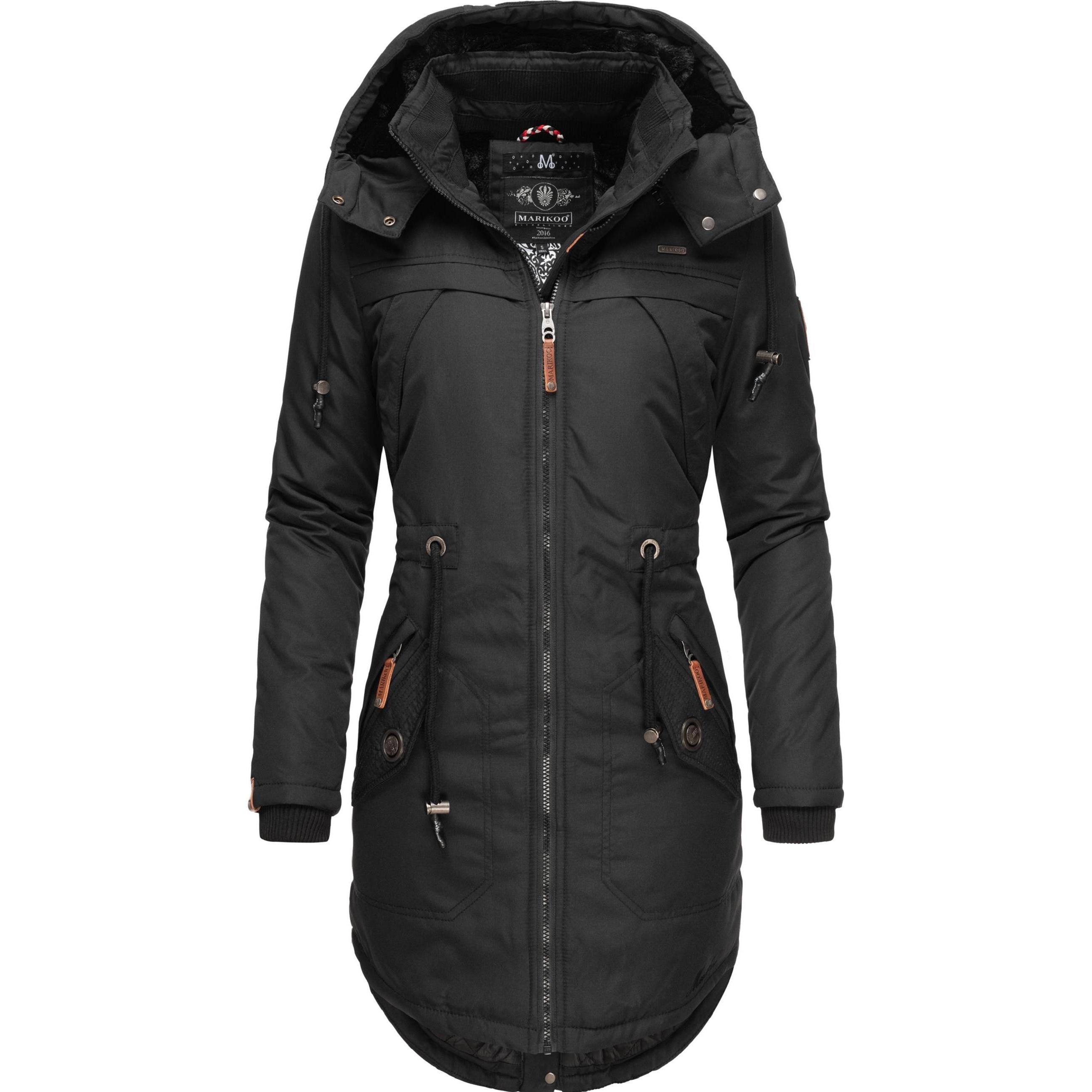 Marikoo, Damen, Jacke, Kamii (XXL), Schwarz, XXL