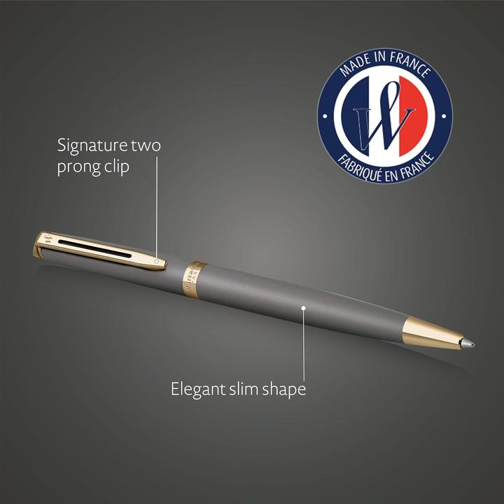 Produktbild Waterman Hémisphère Understated Edition- Kugelschreiber (Gold, Grau, Steingrau, 1x)