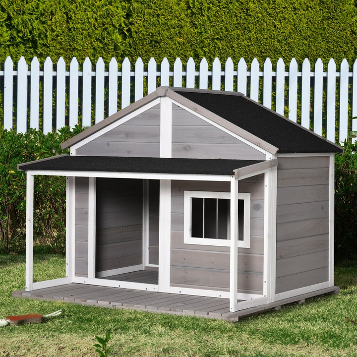 Image du produit PawHut Niche pour chien avec table d'appoint (Niche pour chien)