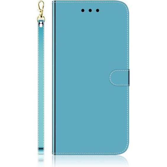 MU Style Mirror Surface Bookcover Series (Huawei P40 Lite), Smartphone Hülle, Blau