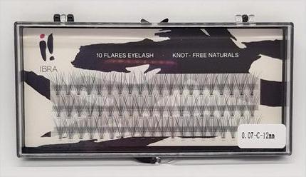 Ibra Tufts Of False Eyelashes Super Naturals 0.07 C-12Mm (Künstliche Wimpern)