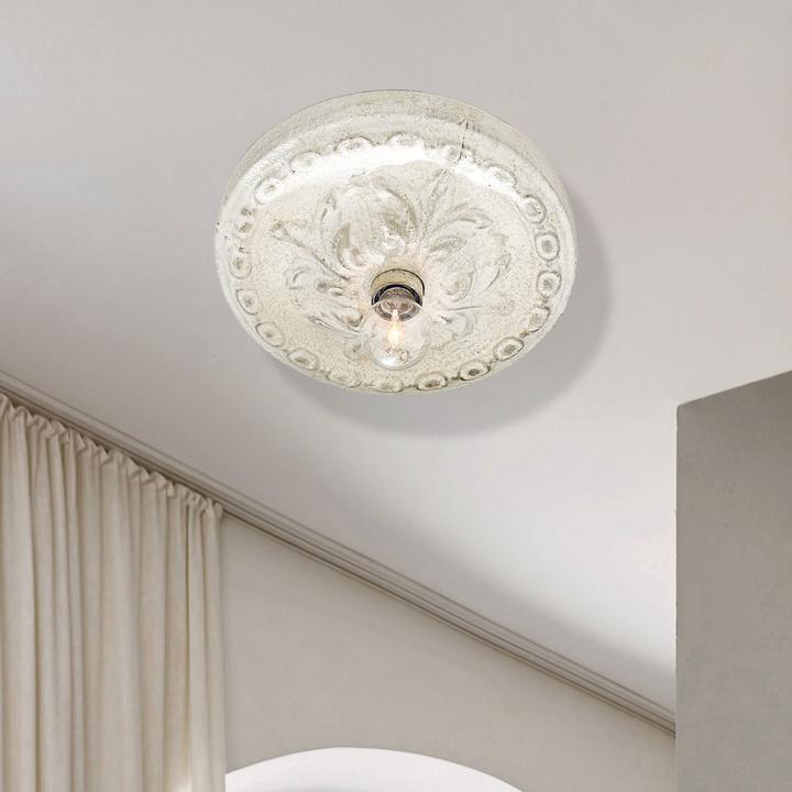 Produktbild Loberon Wand- & Deckenlampe Mangaire antikweiss (E27)