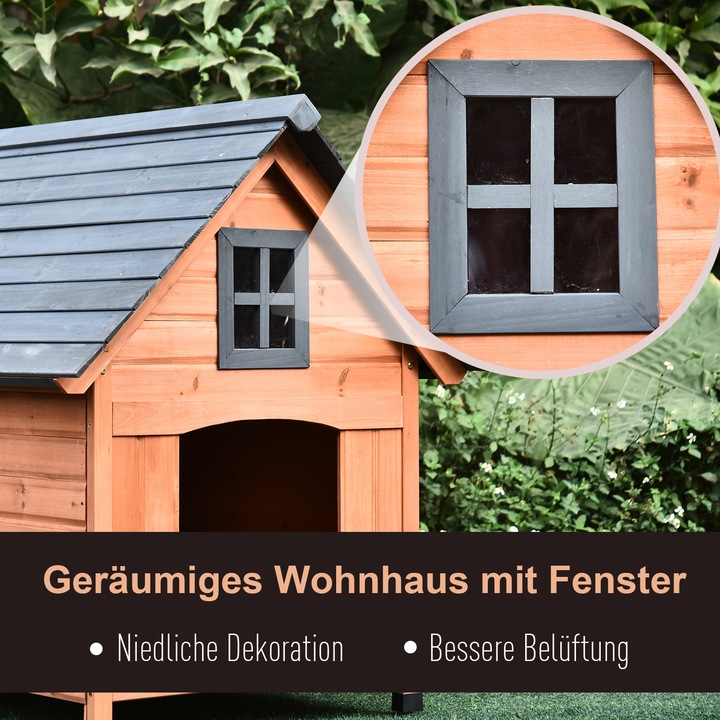 Actual product image PawHut Cabin Style Dog House