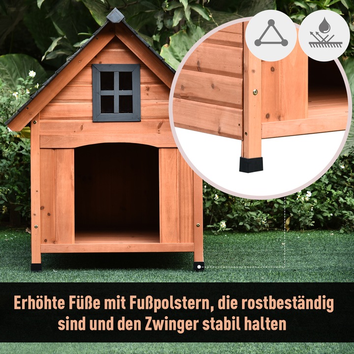 Actual product image PawHut Cabin Style Dog House