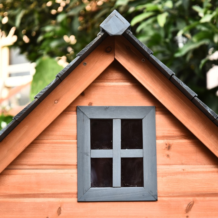 Actual product image PawHut Cabin Style Dog House