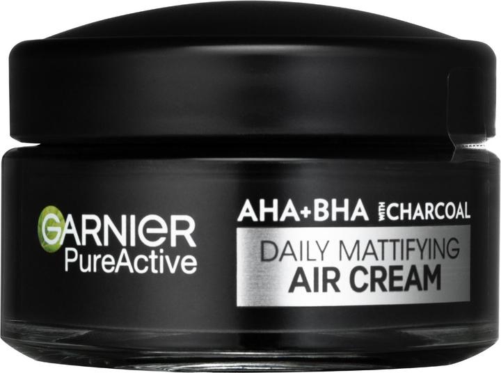 Garnier Pure Active AHA + BHA Charcoal Daily Mattifying Air Cream (50 ml, Day cream)