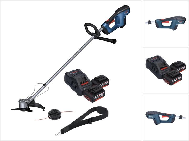 Produktbild Bosch Professional Bosch GFR 18V-23 Professional Akku Freischneider 18 V 230 mm Brushless + 2x Akku 5,0 Ah + LadegerÃ¤
