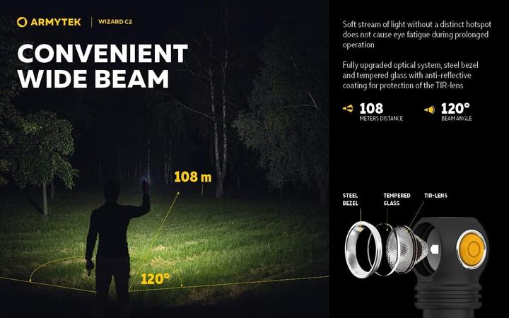 Produktbild ArmyTek Wizard C2 Magnet Multifunktionslampe USB warm (11.20 cm, 1000 lm)