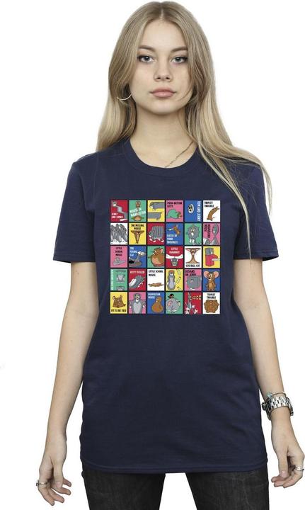 Immagine prodotto Tom & Jerry Grid Squares Maglietta Ampia Donna (L)