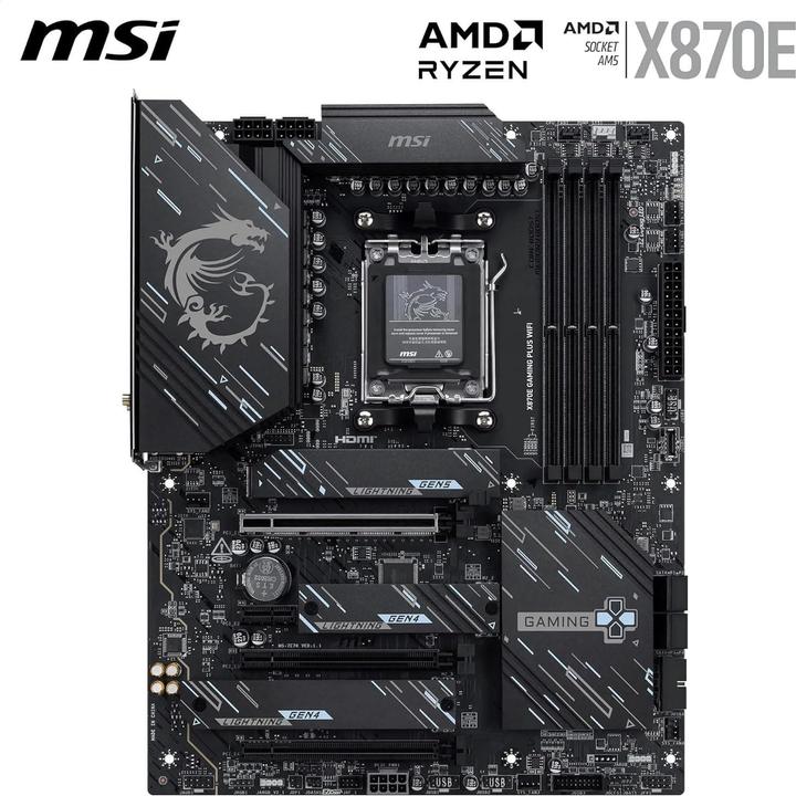 Image du produit MSI X870E GAMING PLUS WIFI (AM5, AMD X870E, ATX)
