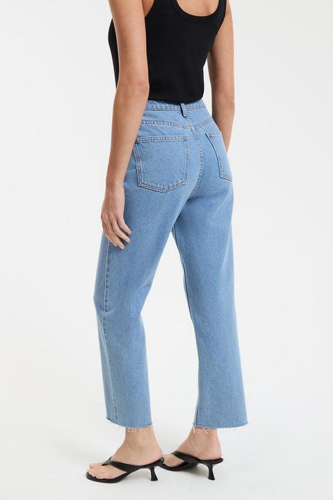 Immagine prodotto La Redoute Collections Jeans dritti a vita alta con lunghezza 7/8 (Banda radio 38 (2600 MHz))