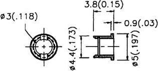 Actual product image Velleman Mounting Clip For Led 3mm (1Pc)