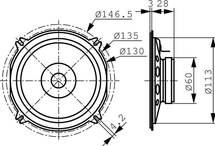 Produktbild Visaton Breitbandlautsprecher FR 12, 4 Ohm