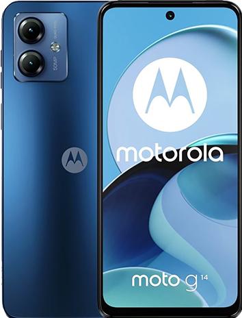 Actual product image Motorola Moto G14 EU (256 GB, Sky blue, 6.50", Dual SIM, 4G)