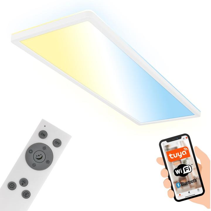 Produktbild Briloner TAVA B smart WiFi +Bluetooth ultra flat CCT LED Panel (3000 lm)