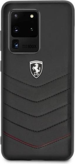 Actual product image Ferrari Hardcase FEHQUHCS69BK S20 Ultra G988 czarny/black Heritage (Samsung Galaxy S20 Ultra)
