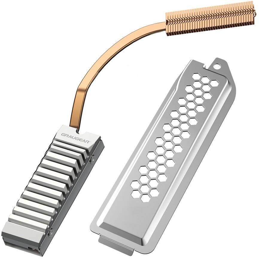 Graugear Dissipatore SSD M.2NVMe per PS5, Raffreddamento ad acqua per memorie