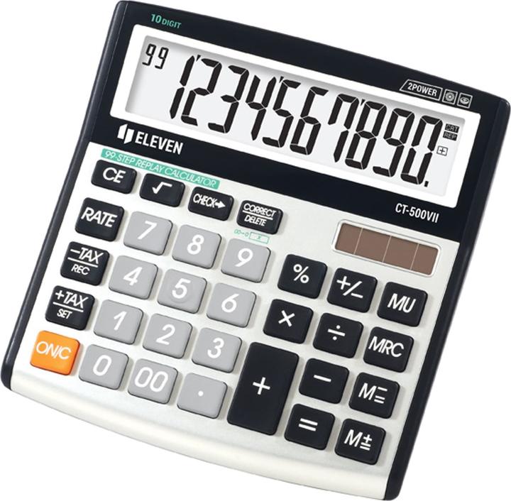 Actual product image Eleven Pocket calculator Calculator CT500VII, grey, desktop, 10 digits (Batteries, Solar cells)